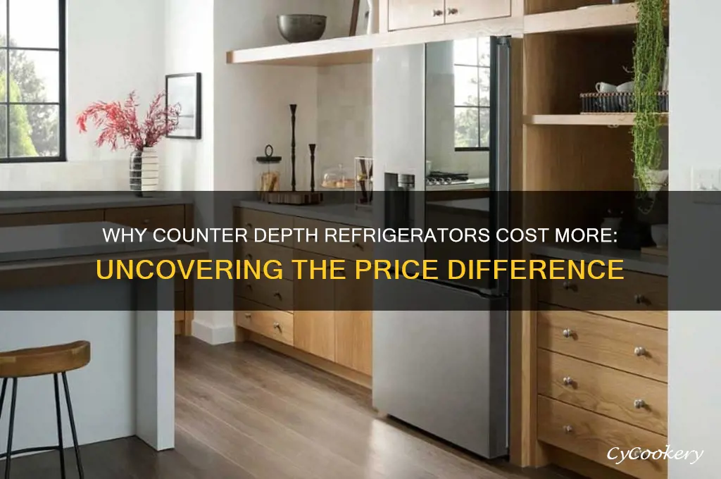 why are counter depth refrigerator more expensive