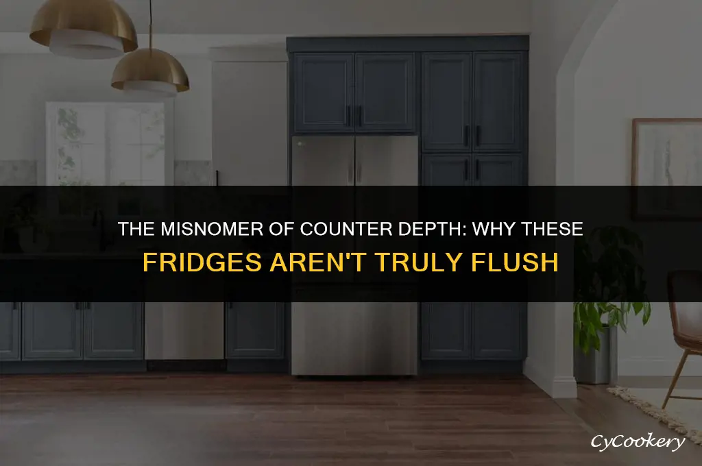 why are counter depth refrigerators not counter depth