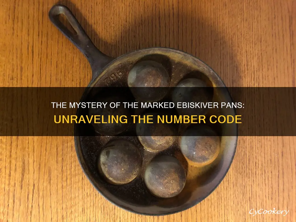 why are ebilskivers cast iron pans marked with a number