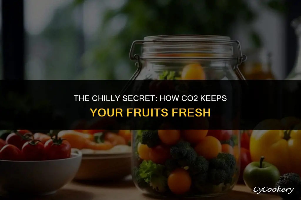 why are fruits refrigerated in a co2 atmosphere