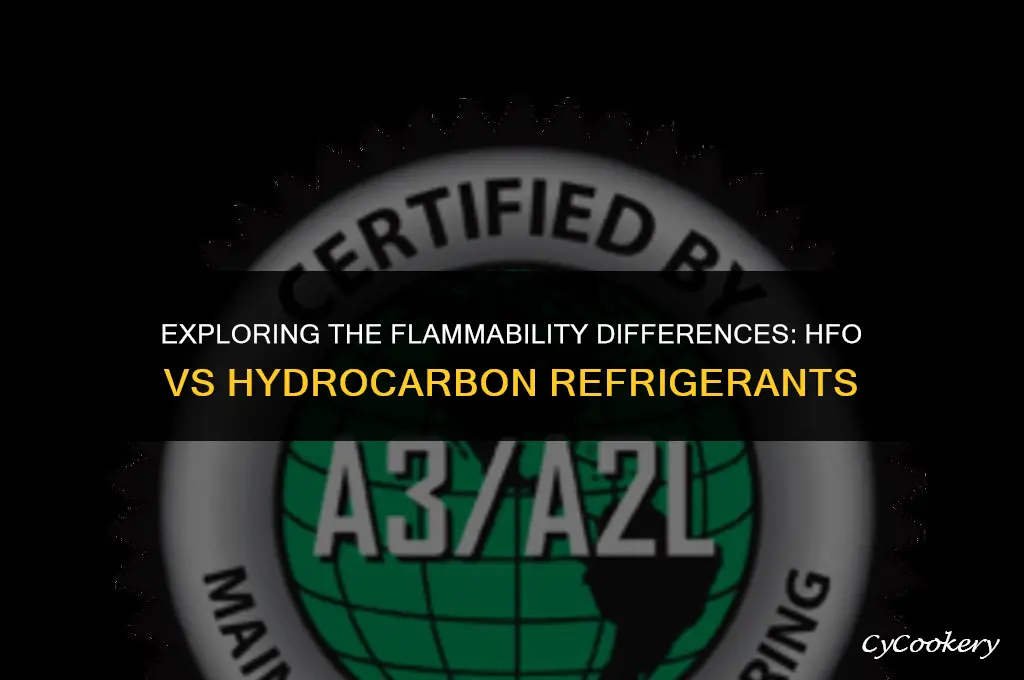 why are hfo less flammable than hydrocarbon refrigerants