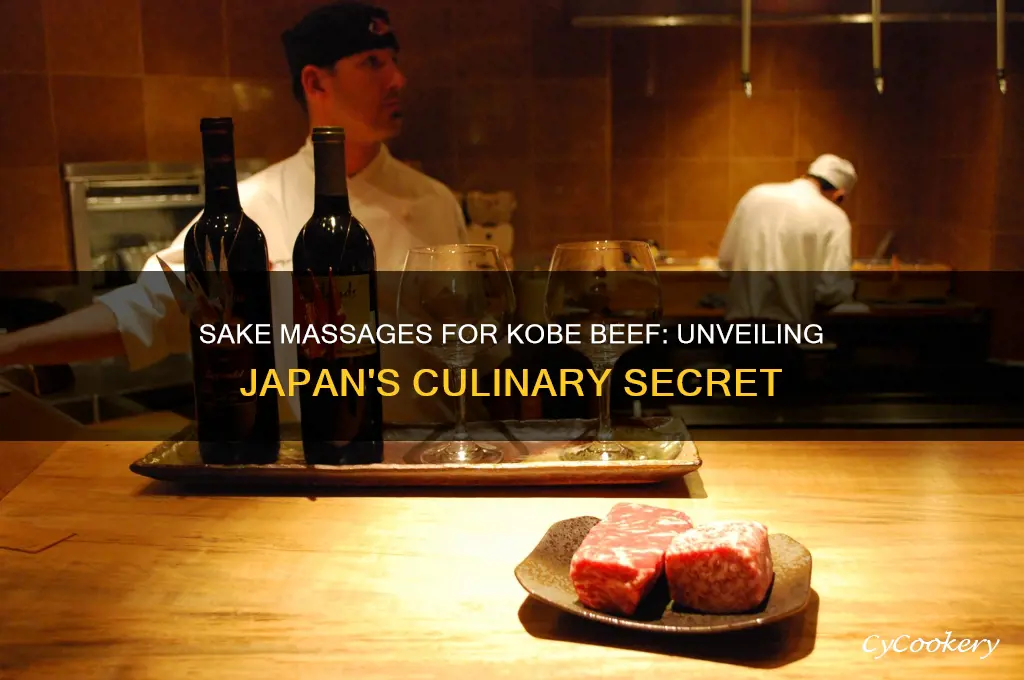 why are kobe beef massaged with sake wine