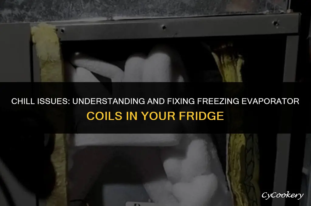 why are my refrigerator evaporator coils freezing up