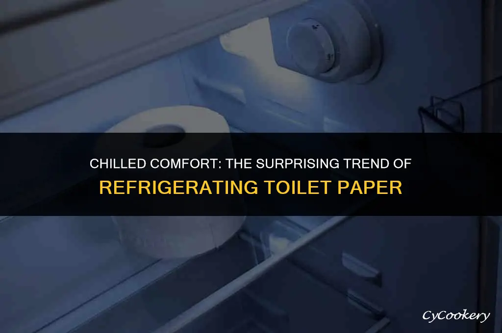 why are people putting toilet paper in the refrigerator