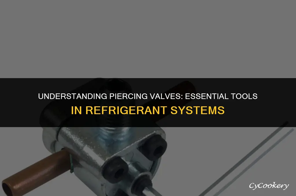 why are piercing valves used in refrigerant work