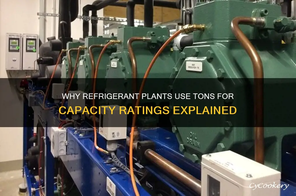 why are refrigerant plants rated in tons