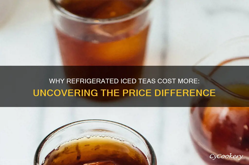 why are refrigerated iced teas more expensive