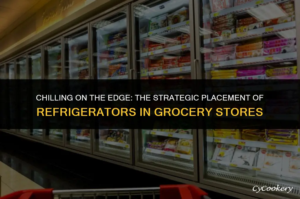 why are refrigerators on perimeter of grocery stores