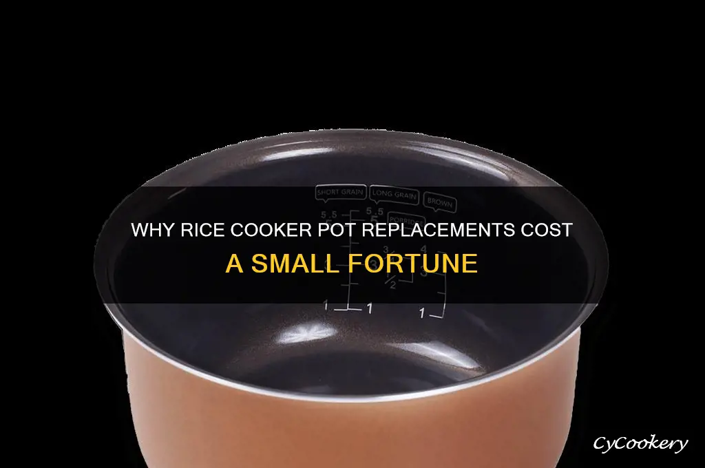 why are rice cooker pot relacements so expensive