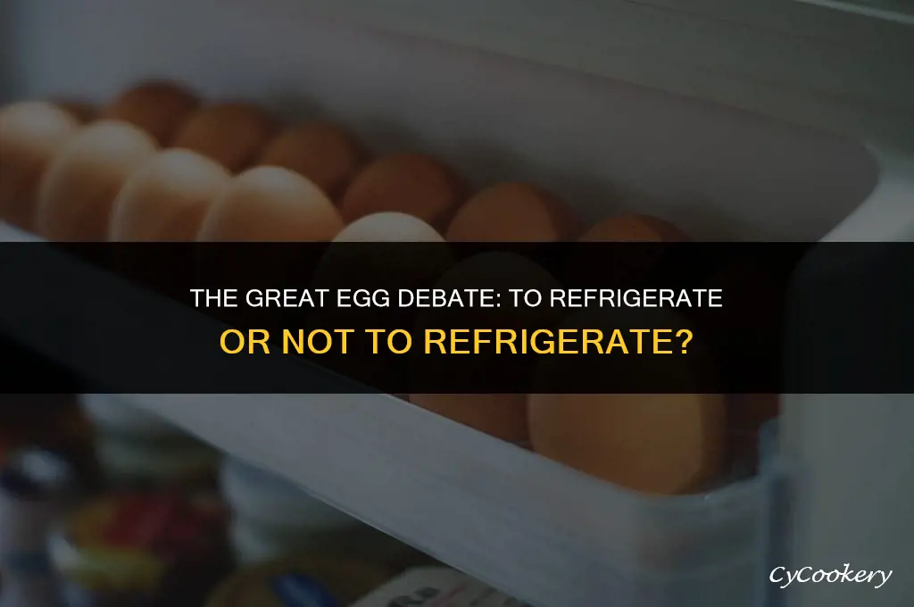 why are some eggs refrigerated and others not