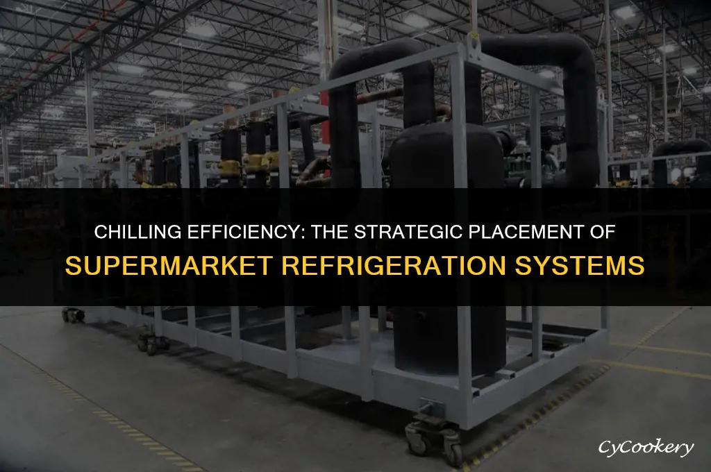 why are supermarket refrigeration systems along the exterior walls