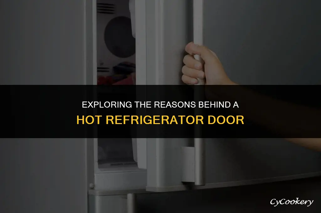 why are the door to my refrigerator hot