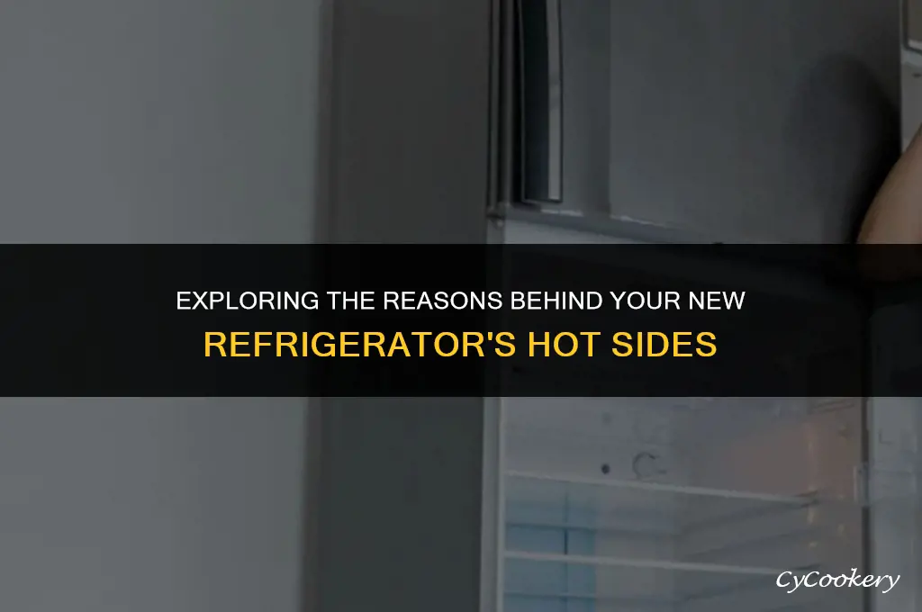 why are the sides of my new refrigerator hot