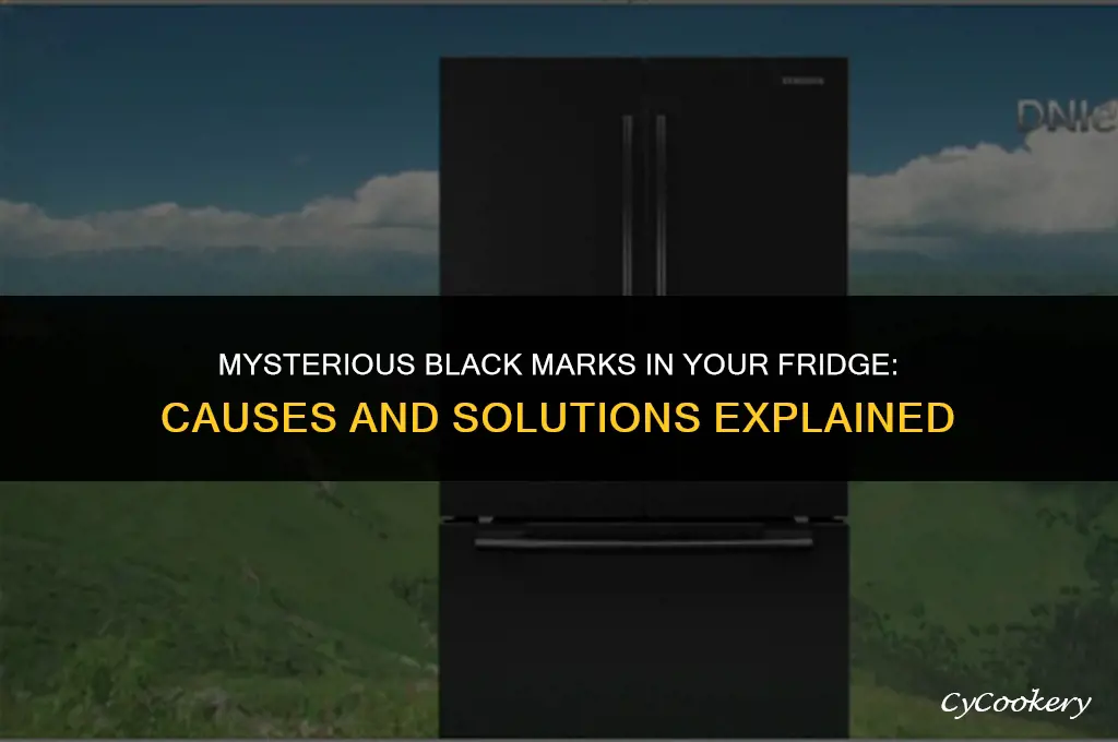 why are there black marks in my refrigerator
