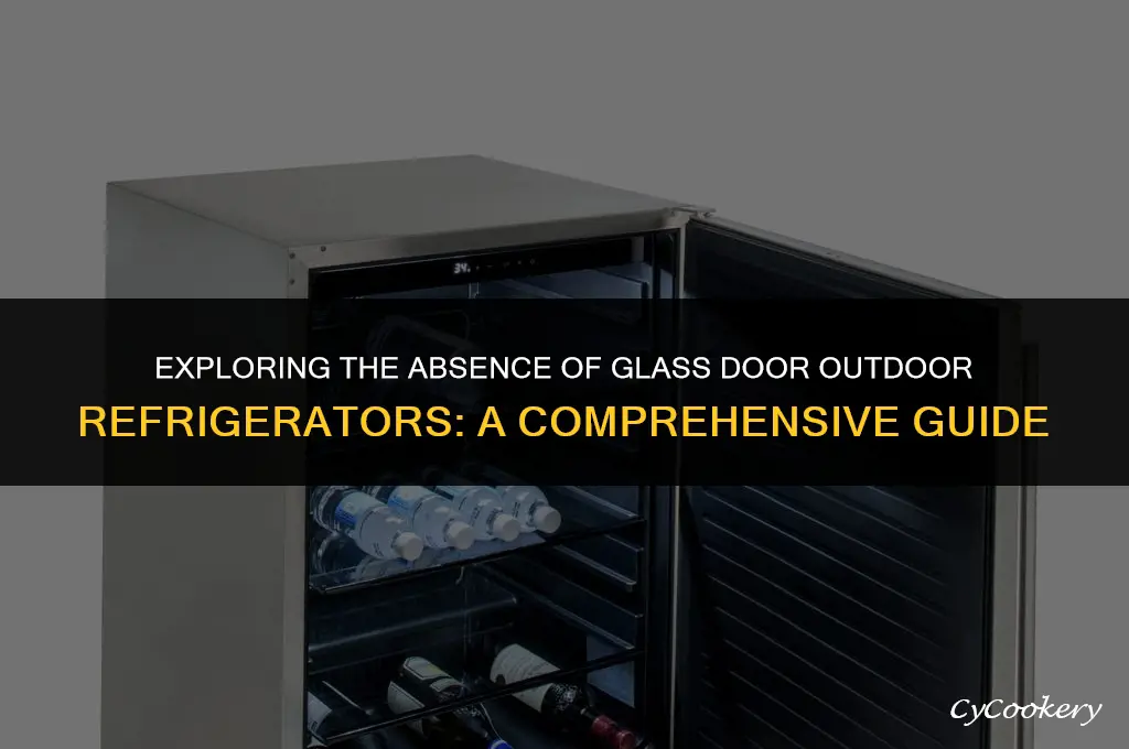 why are there no glass door outdoor refrigerators