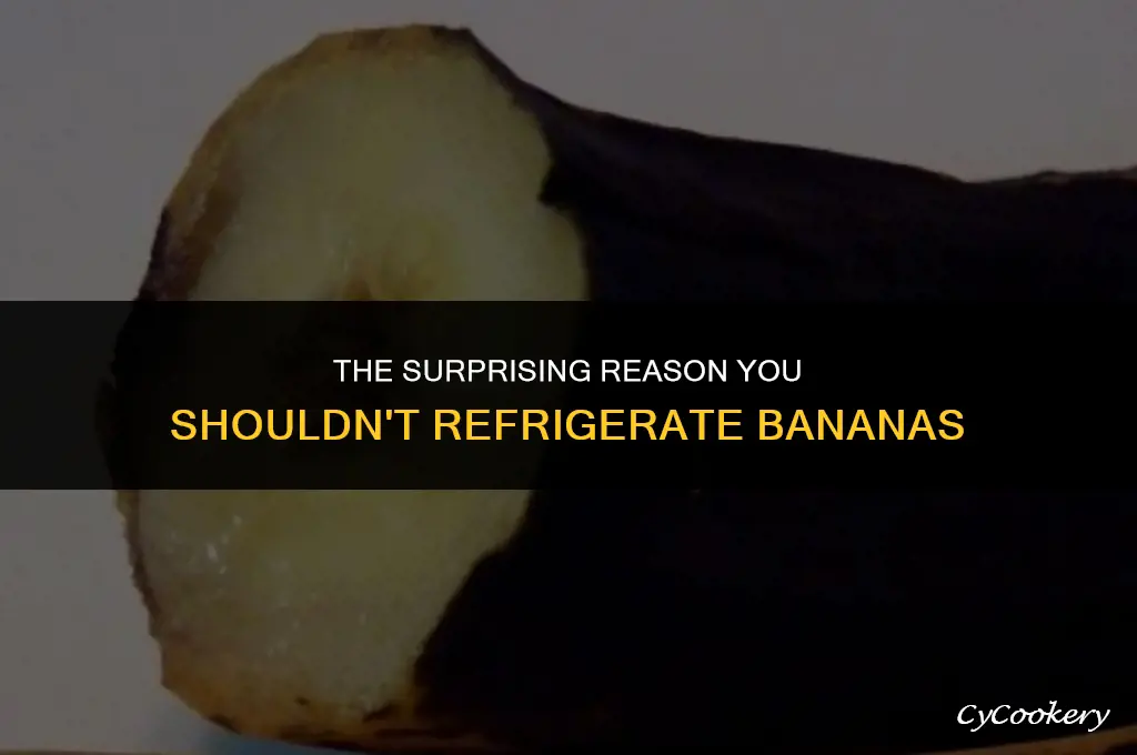 why are you not supposed to refrigerate bananas