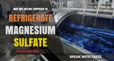 The Surprising Reason You Shouldn't Refrigerate Magnesium Sulfate