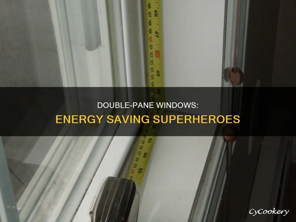 why can double pane windows reduce energy consumption