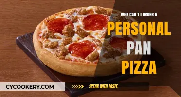 Personal Pan Pizza: Why the Struggle to Order?