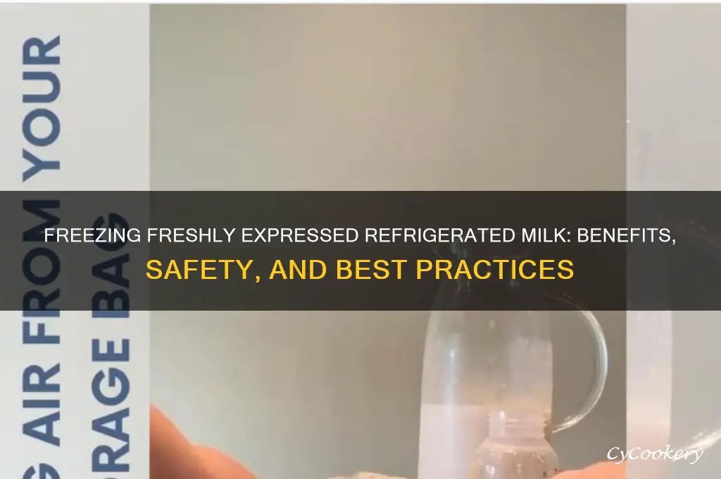 why can to i freeze freshly expressed and refrigerated milk