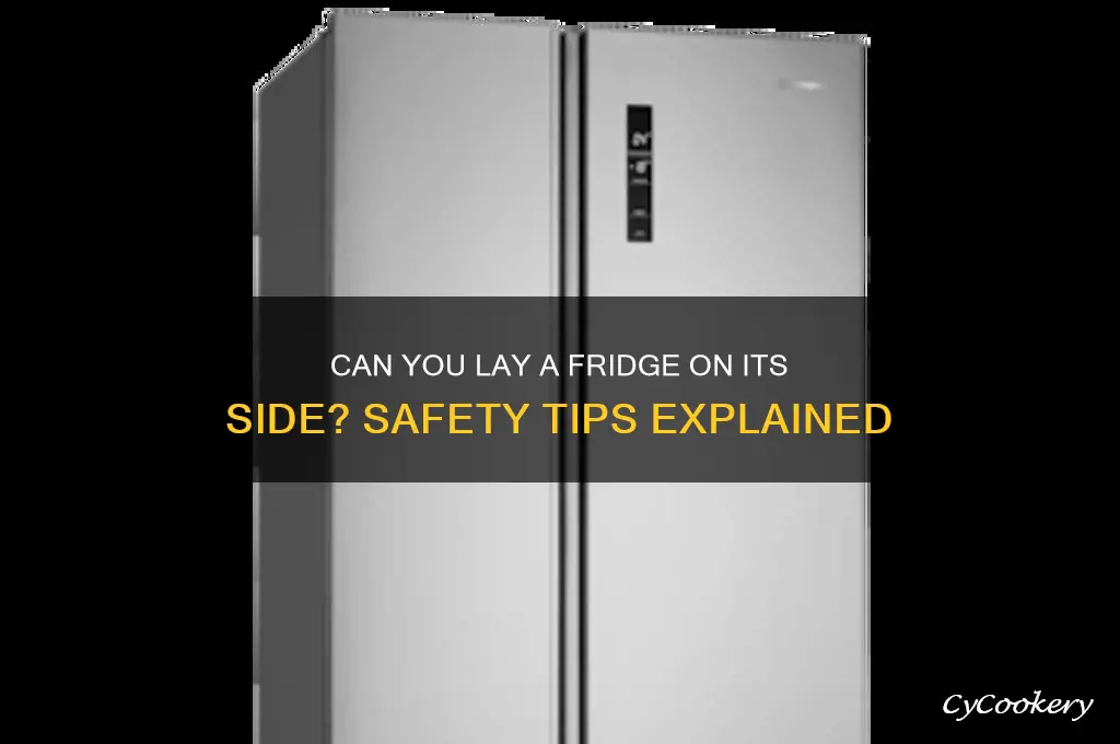 why can you turn a refrigerator on its side