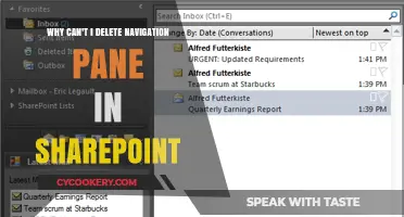 Troubleshooting SharePoint: Navigation Pane Won't Delete