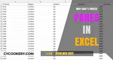 Freeze Panes Not Working in Excel: Troubleshooting Guide