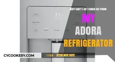 Troubleshooting Cubed Ice Issues in Your Adora Refrigerator: Common Causes