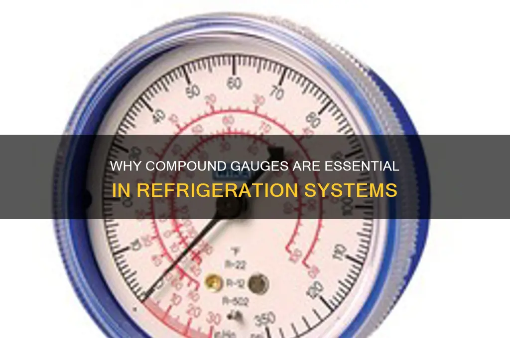 why compound gauge fitted in refrigeration system