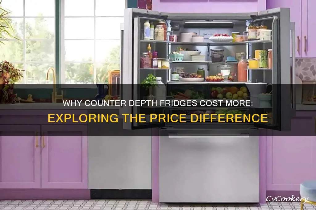 why counter depth refrigerators are more expensive