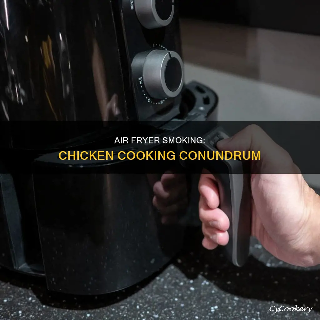 why do air fryers smoke so much when cooking chicken
