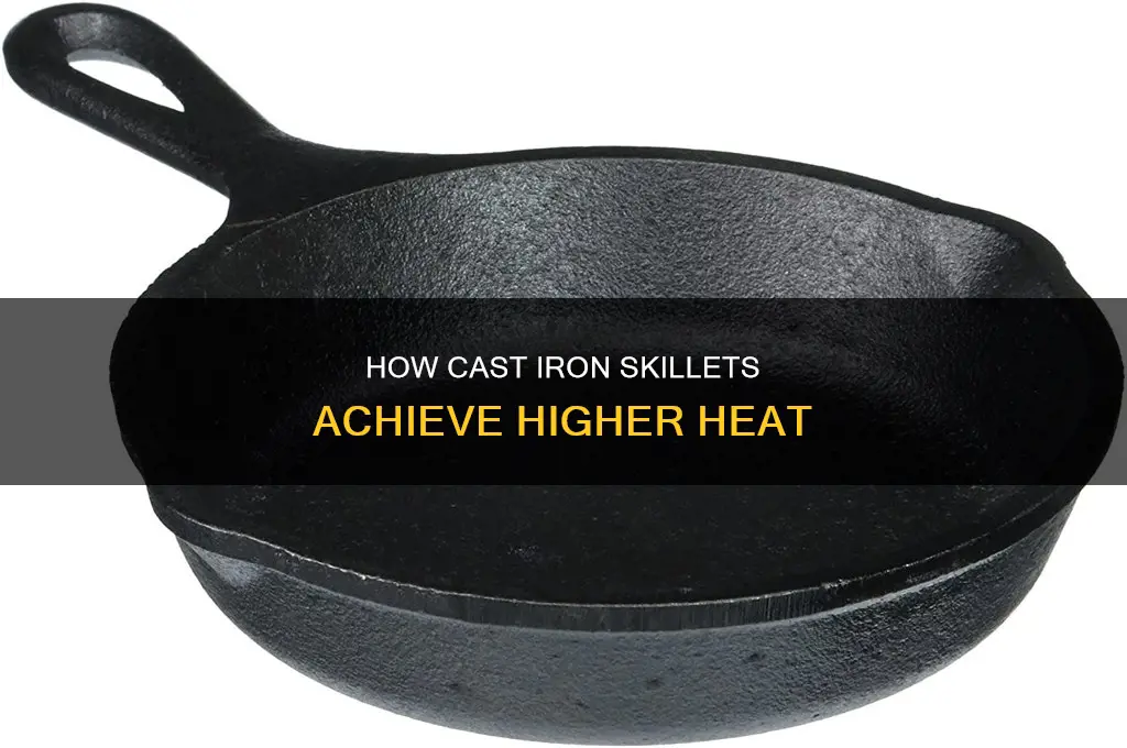 why do cast iron skillets get hotter than other pans