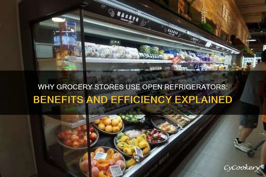 why do grocery stores have open refrigerators