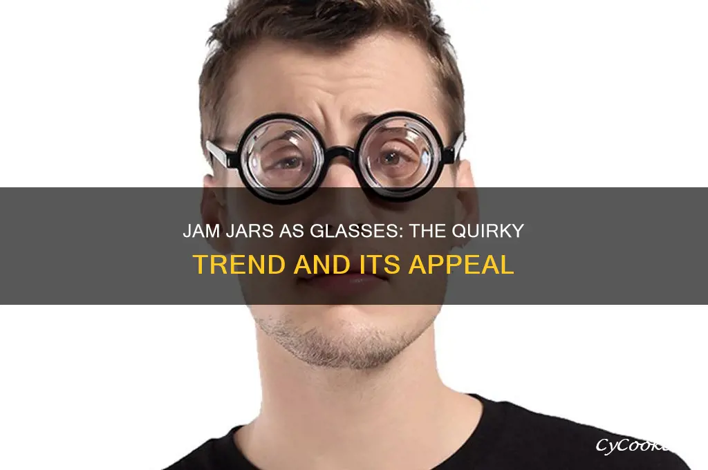 why do people drink out of jam jars