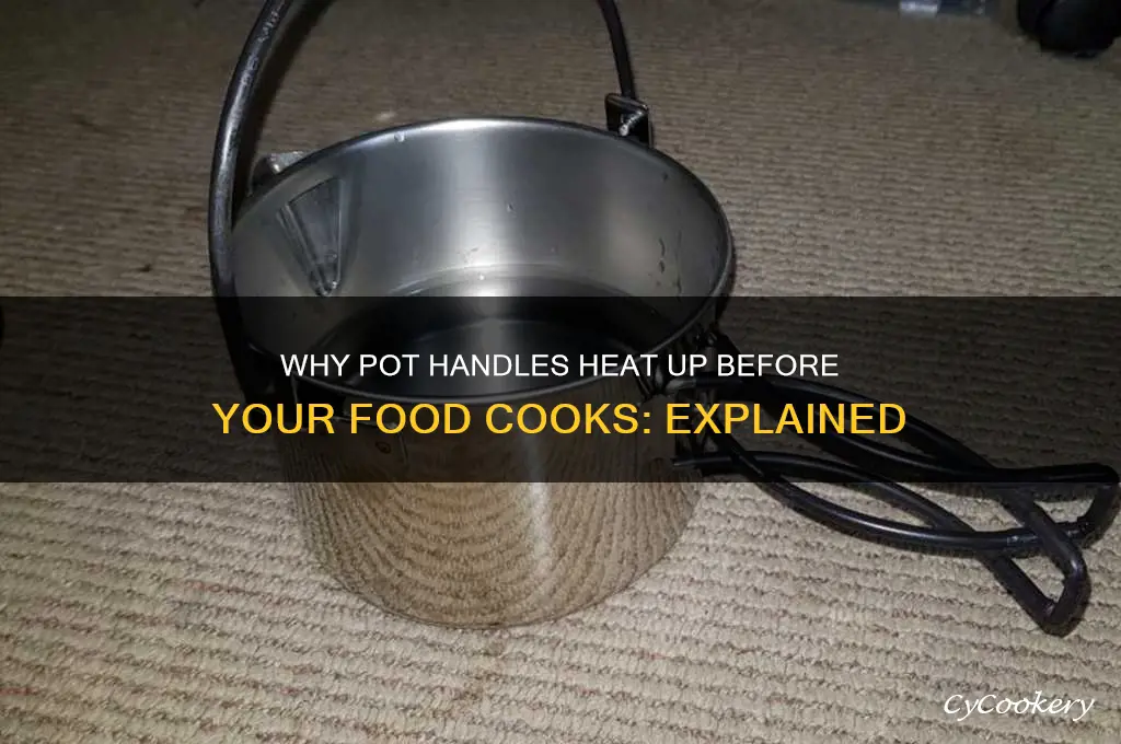 why do pot handles get hot hefore the cooking food