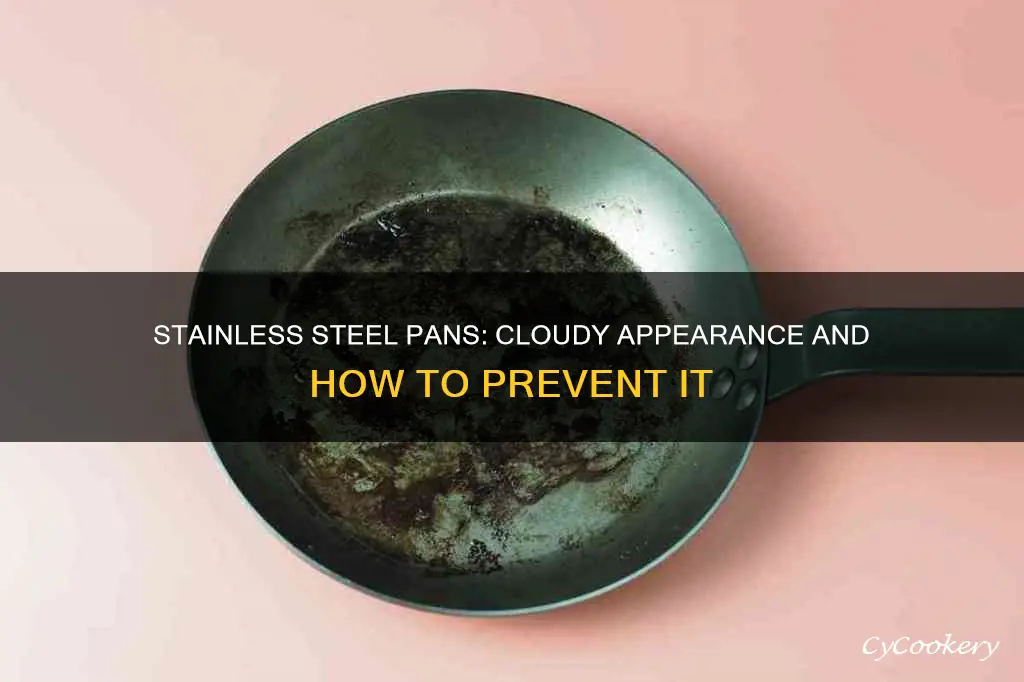 why do stainless steel pans get cloudy