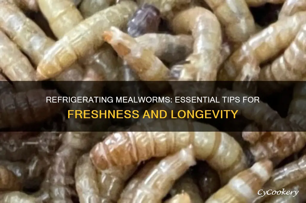 why do you have to refrigerate mealworms