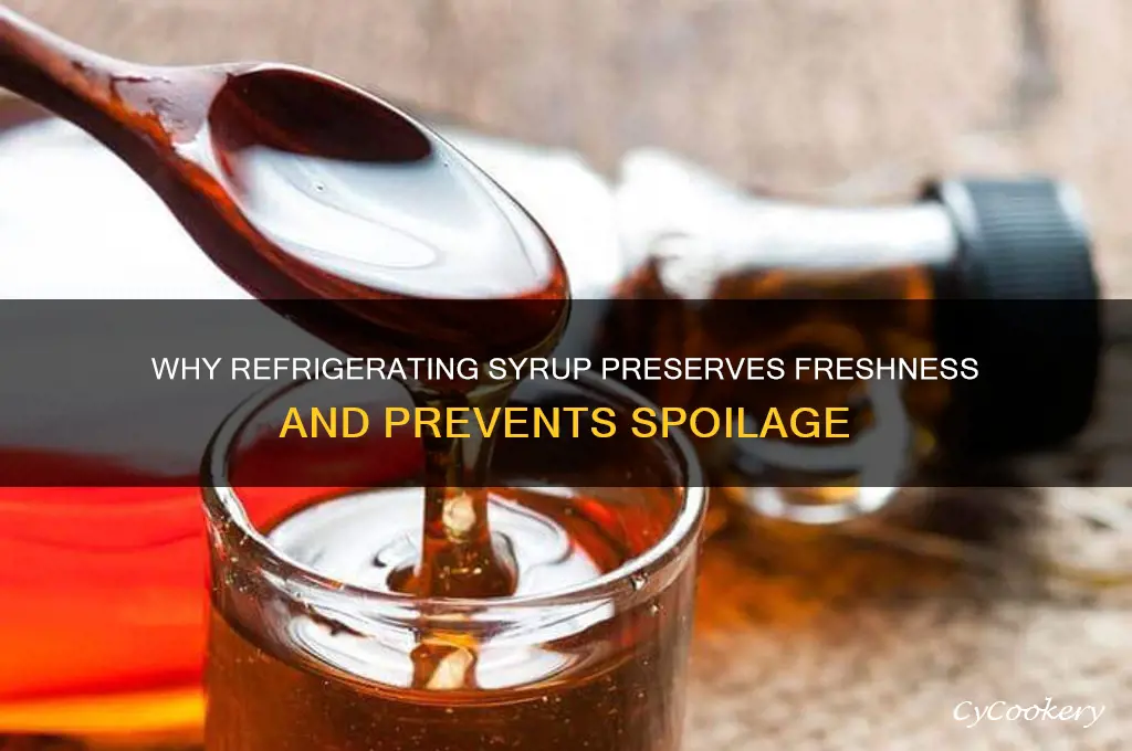 why do you have to refrigerate syrup