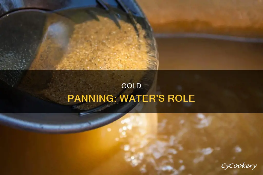 why do you need water to pan for gold