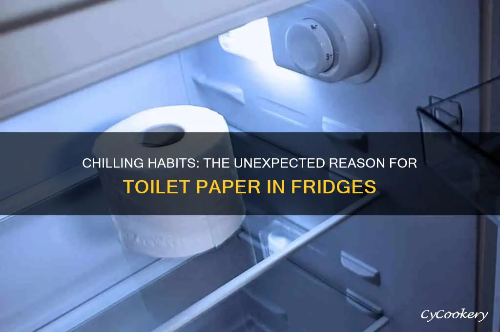 why do you put toilet paper in the refrigerator