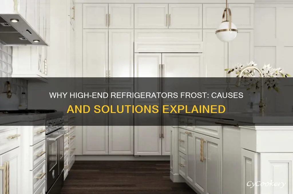 why does a high end refrigerator frosts