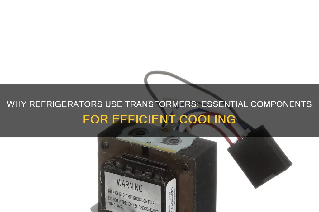 why does a refrigerator have a transformer