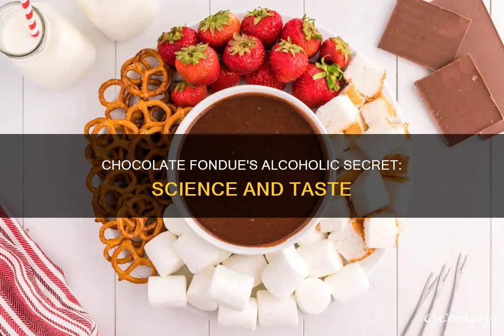 why does chocolate fondue need alcohol