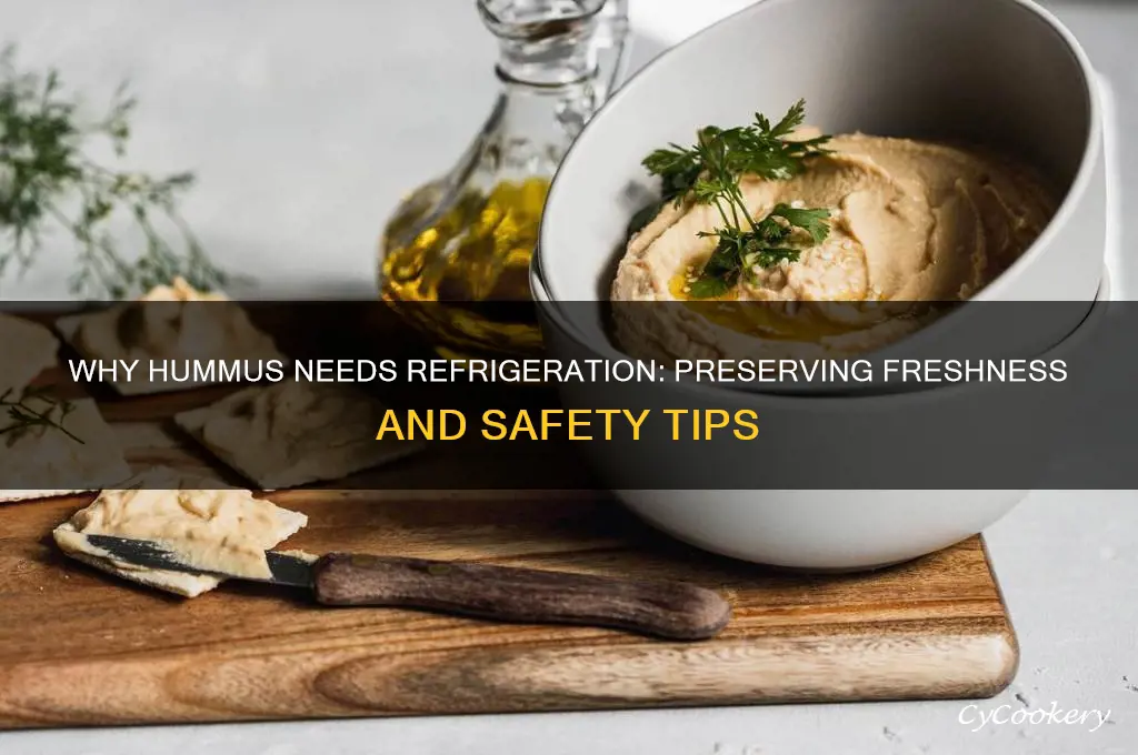 why does hummus have to be refrigerated