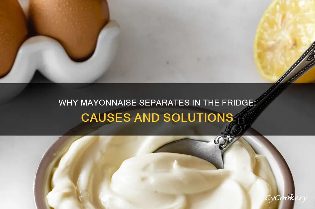 why does mayonnaise separate in the refrigerator
