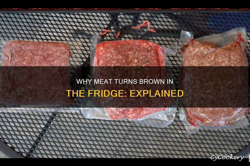 why does meat turn brown in refrigerator