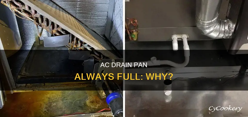 why does my ac drain pan keep filling up