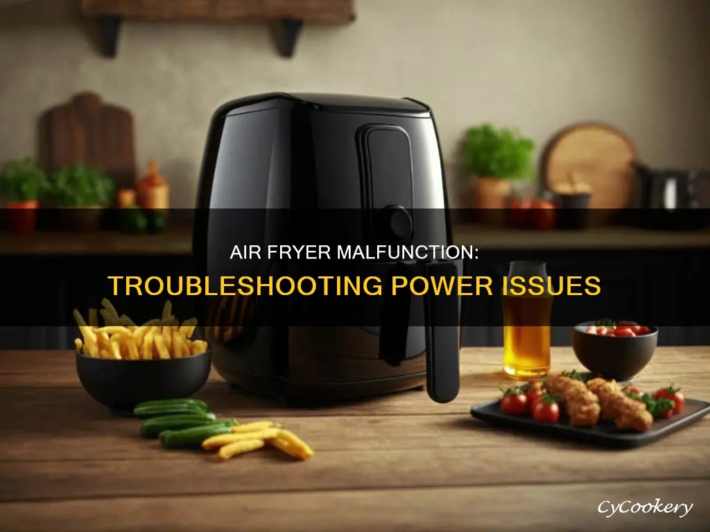 why does my air fryer keep turning off while cooking