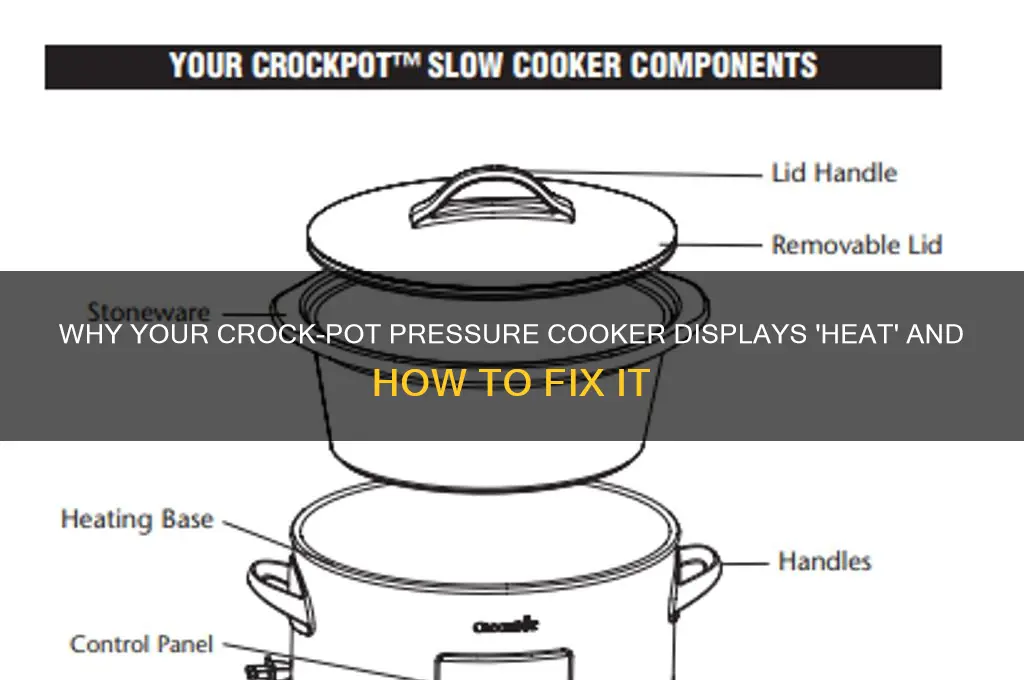 why does my crock pot pressure cooker says heat