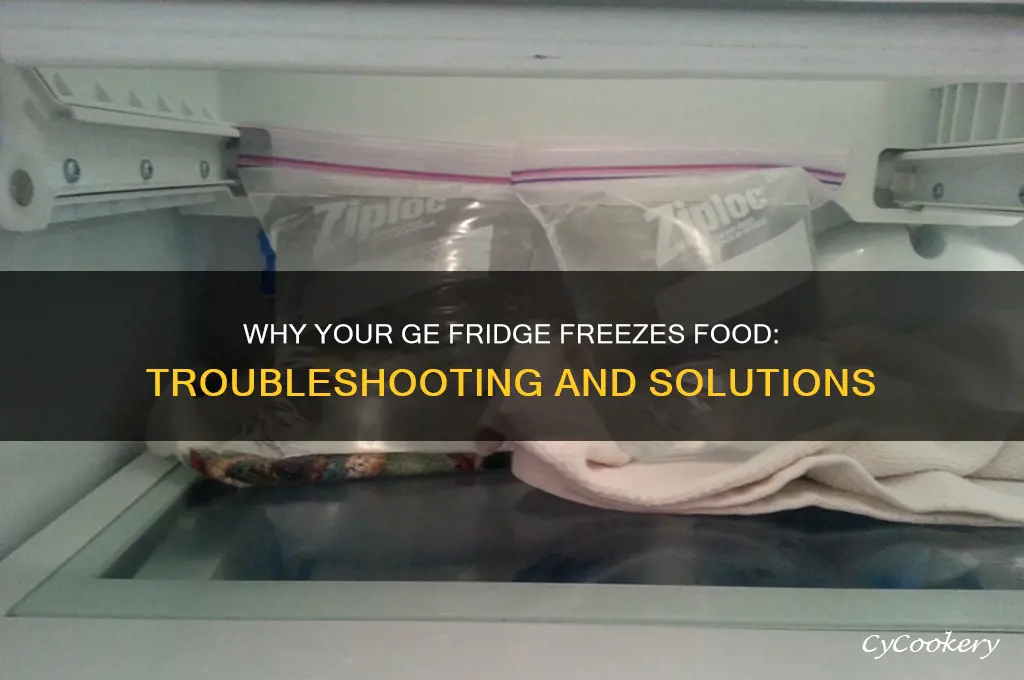 why does my ge refrigerator freeze food